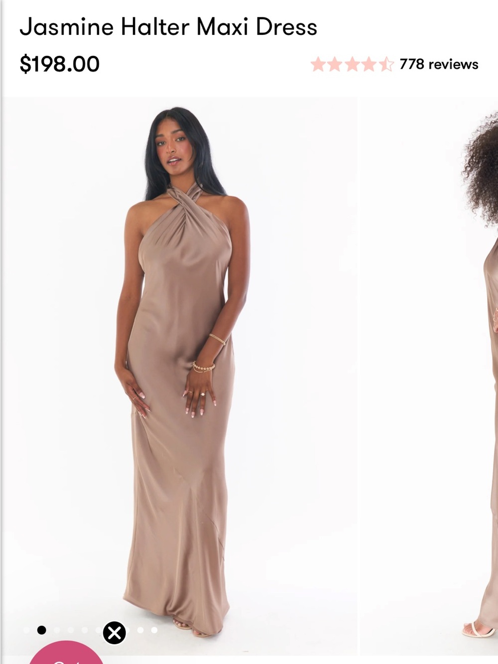 Show Me Your Mumu Jasmine Halter Maxi Dune
